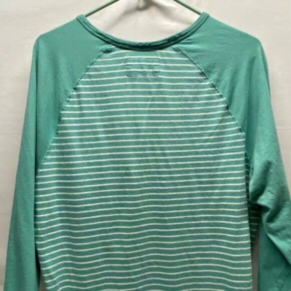 Express Jersey Tunic Women’s XL Mint Green White Stripe 3/4 Sleeve Pullover Tee - Picture 5 of 9